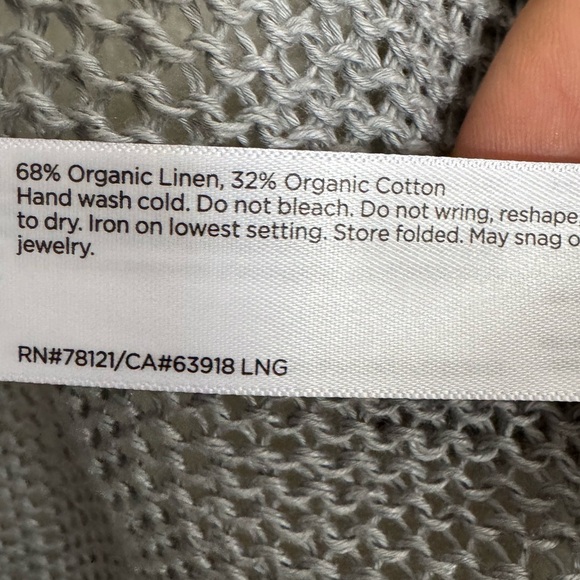 Long Organic Linen & Cotton Cardigan
Eileen Fisher NWT - Picture 9 of 10